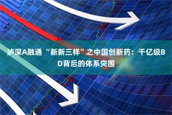 泸深A融通 “新新三样”之中国创新药：千亿级BD背后的体系突围